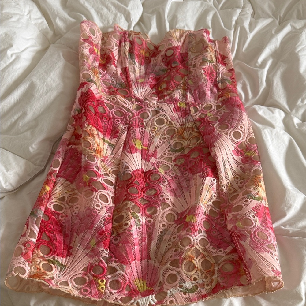 Floral Pink Lace dress